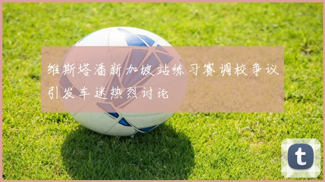 维斯塔潘新加坡站练习赛调校争议引发车迷热烈讨论